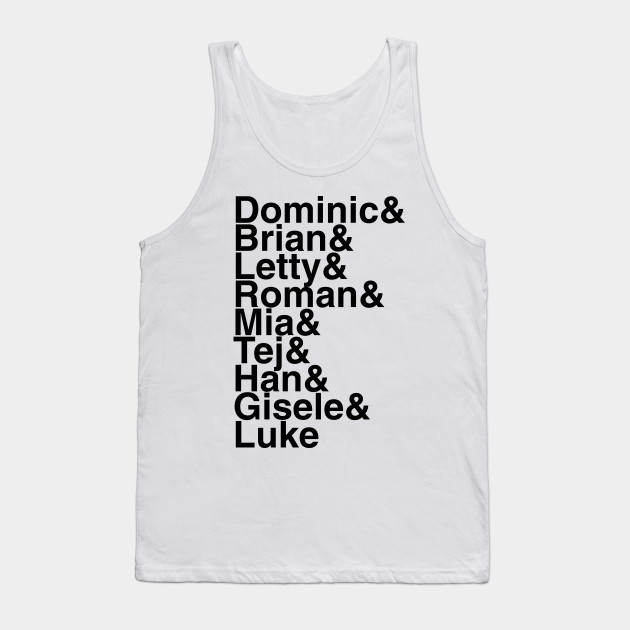 Fast and Furious Helvetica List